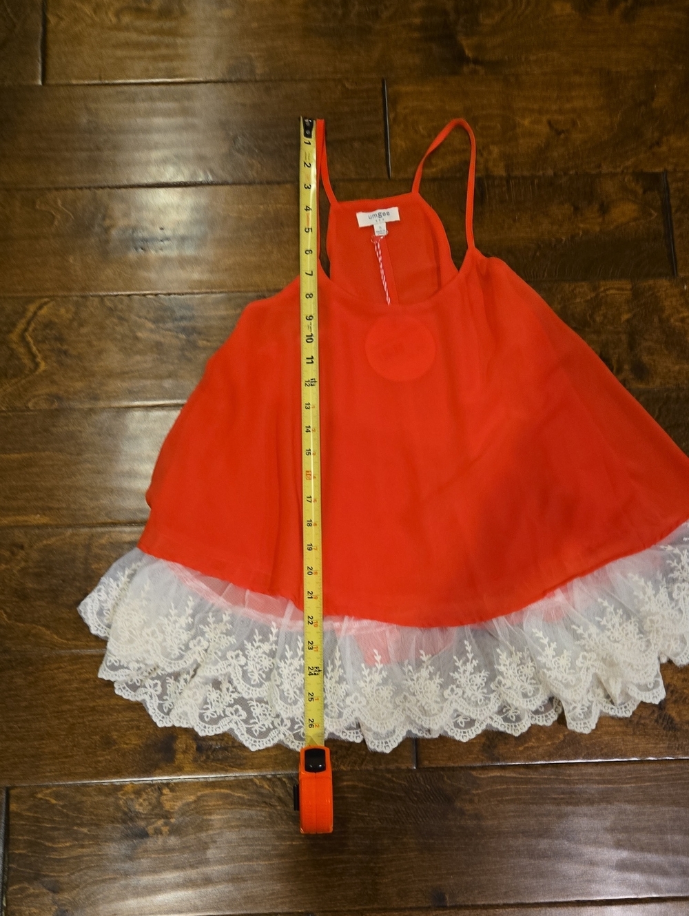 NWT Umgee Tank Top Size S Tomato Red - Picture 9 of 9